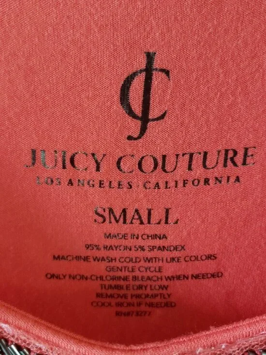 Juicy Couture Dress Sleeveless Coral Mini - Picture 3 of 4